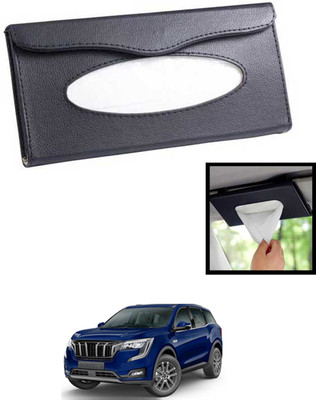 MATIES Universal Lightweight/Waterproof Leatherite Rectangle Black Tissue For Car-323 Vehicle Tissue Dispenser(Black)