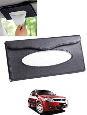 MATIES Multiuse Tissue Box With Waterproof For Car,Home,Office,Washroom,Kitchen Etc 241 Vehicle Tissue Dispenser(Black)