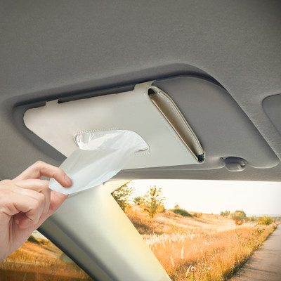 AUTOGUYS AGHOLDER0003 Vehicle Tissue Dispenser(Beige)