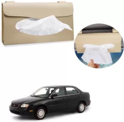 AIRSKY Car Tissue Holder (Beige) for Maruti Suzuki Esteem Vehicle Tissue Dispenser(Beige)