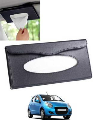 MATIES Multiuse Tissue Box With Waterproof For Car,Home,Office,Washroom,Kitchen Etc 22 Vehicle Tissue Dispenser(Black)