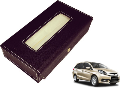 MOCKHE Basic-Black Tissue Box Leatherette-136 Vehicle Tissue Dispenser(Black)