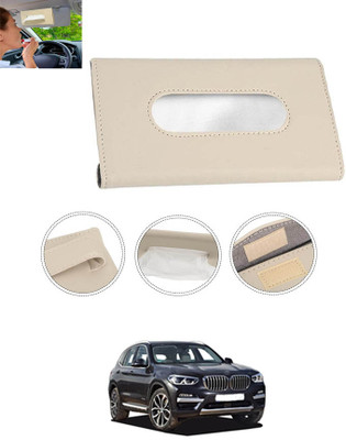 MATIES New Excellent Bright Color Beige Rectangle Shape Tissue Box For-310 Vehicle Tissue Dispenser(Beige)