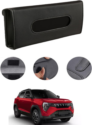 MATIES Rectangle Shape Fancy Design Tissue Dispencer For Car-324 Vehicle Tissue Dispenser(Black)