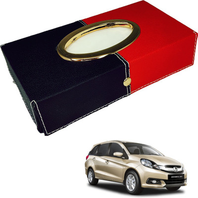 MOCKHE Chrom-Black-Red Tisue Box Leatherete-95 Vehicle Tissue Dispenser(Black, Red)