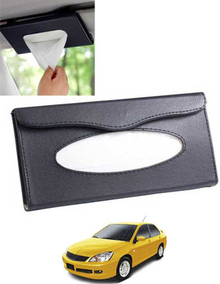 MATIES Multiuse Tissue Box With Waterproof For Car,Home,Office,Washroom,Kitchen Etc 45 Vehicle Tissue Dispenser(Black)
