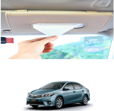 PRTEK Beige Car Tissue Holder Napkin for Sun Visor and Backseat – Universal Fit Y5 Vehicle Tissue Dispenser(Beige)
