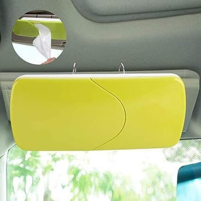 Snehshyam Plastic Car Tissue Paper Holder With Tissue Sun Visor Mounted, Tissue Box Vehicle Tissue Dispenser(Multicolor)