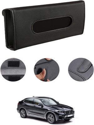 MATIES Rectangle Shape Fancy Design Tissue Dispencer For Car-311 Vehicle Tissue Dispenser(Black)