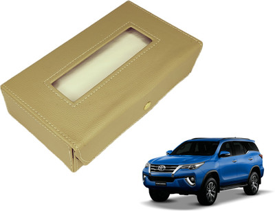 MOCKHE Basic-Beige Tissue Box Leatherette-320 Vehicle Tissue Dispenser(Beige)