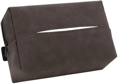 Robustt PU Leather Tissue Paper Organizer - Brown (Pack of 1) Vehicle Tissue Dispenser(Brown)