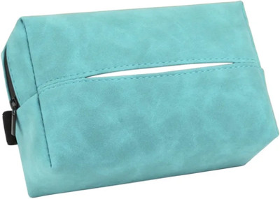Robustt PU Leather Tissue Paper Organizer - Blue (Pack of 1) Vehicle Tissue Dispenser(Blue)