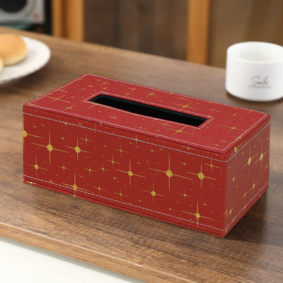 HOKiPO TISSUE-BOX-RED-AR5110 Vehicle Tissue Dispenser(Red)