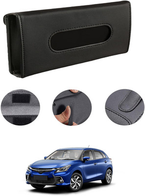 MATIES Rectangle Shape Fancy Design Tissue Dispencer For Car-116 Vehicle Tissue Dispenser(Black)