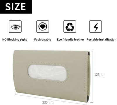 TECHEL Best Car Sun Visor Tissue Box Holder, Luxury Tissue Box Holder for Car OKN11 Vehicle Tissue Dispenser(Multicolor)