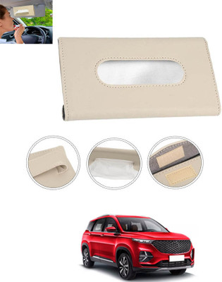 MATIES New Excellent Bright Color Beige Rectangle Shape Tissue Box For-135 Vehicle Tissue Dispenser(Beige)