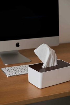 CHAHITU Tissue Box Holder,Car Decor , Home , Hotel , Dining Table , PACK OF 1 Vehicle Tissue Dispenser(White)