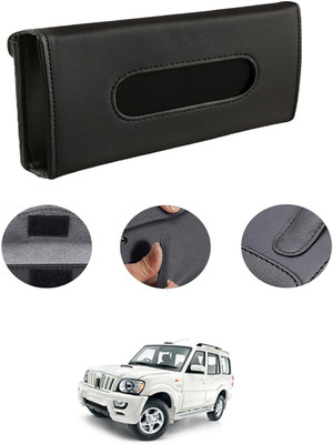 MATIES Rectangle Shape Fancy Design Tissue Dispencer For Car-238 Vehicle Tissue Dispenser(Black)