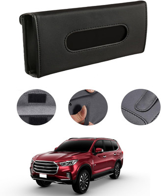 MATIES Rectangle Shape Fancy Design Tissue Dispencer For Car-117 Vehicle Tissue Dispenser(Black)