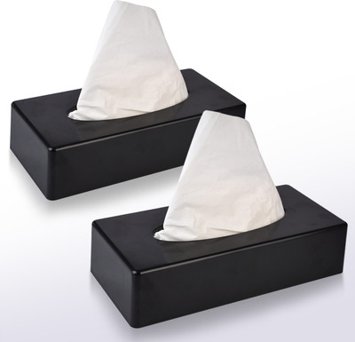 Iota Convenient Tissue Dispenser with 100 Pulls of Tissue Included for Free Vehicle Tissue Dispenser(Black)