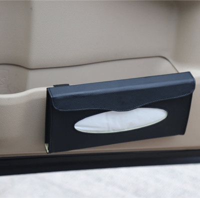 VOCADO YAR78638_Car Tissue Box Holder Black Vehicle Tissue Dispenser(Black)