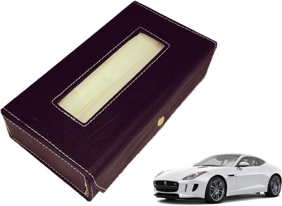 MOCKHE Basic-Black Tissue Box Leatherette-221 Vehicle Tissue Dispenser(Black)