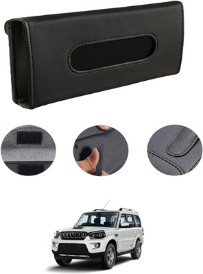MATIES Rectangle Shape Fancy Design Tissue Dispencer For Car-239 Vehicle Tissue Dispenser(Black)