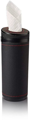 HASTHIP Car Tissue Paper Holder - Cylinder Tissue Box Vehicle Tissue Dispenser(Black)