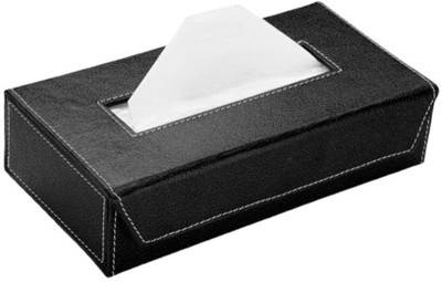 TECHEL Tissue Box/Napkin Box Holder/Tissue Paper Holder SZZ7 Vehicle Tissue Dispenser(Black)