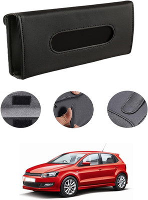 MATIES Rectangle Shape Fancy Design Tissue Dispencer For Car-204 Vehicle Tissue Dispenser(Black)