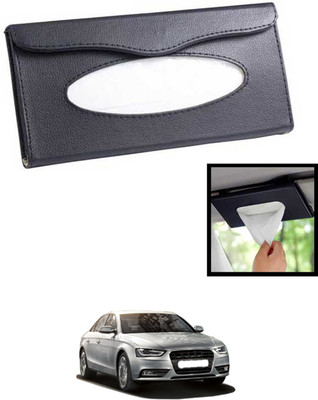 MATIES Universal Lightweight/Waterproof Leatherite Rectangle Black Tissue For Car-222 Vehicle Tissue Dispenser(Black)