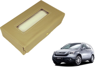 MOCKHE Basic-Beige Tissue Box Leatherette-296 Vehicle Tissue Dispenser(Beige)