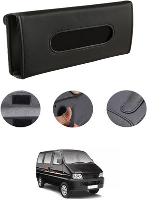 MATIES Rectangle Shape Fancy Design Tissue Dispencer For Car-83 Vehicle Tissue Dispenser(Black)