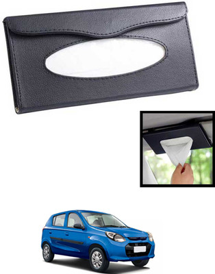 MATIES Universal Lightweight/Waterproof Leatherite Rectangle Black Tissue For Car-12 Vehicle Tissue Dispenser(Black)