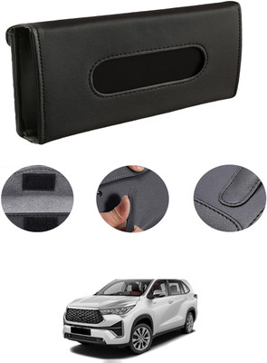 MATIES Rectangle Shape Fancy Design Tissue Dispencer For Car-153 Vehicle Tissue Dispenser(Black)