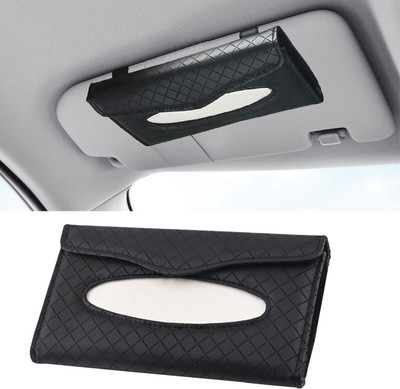 primetreads Car Tissue Papers Holder Vehicle Tissue Dispenser(Black)