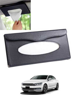 AYW Black Car Tissue Holder Rectangle Leatherite/Include Tissue/Save Space-167 Vehicle Tissue Dispenser(Black)