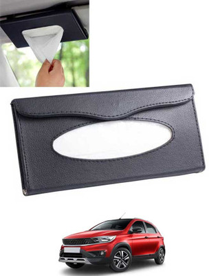 MATIES Multiuse Tissue Box With Waterproof For Car,Home,Office,Washroom,Kitchen Etc 224 Vehicle Tissue Dispenser(Black)