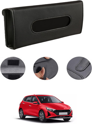MATIES Rectangle Shape Fancy Design Tissue Dispencer For Car-145 Vehicle Tissue Dispenser(Black)