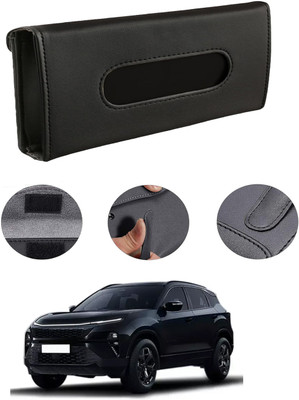 MATIES Rectangle Shape Fancy Design Tissue Dispencer For Car-134 Vehicle Tissue Dispenser(Black)
