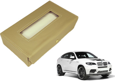 MOCKHE Basic-Beige Tissue Box Leatherette-479 Vehicle Tissue Dispenser(Beige)