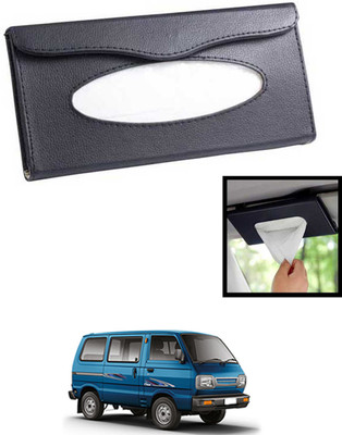 MATIES Universal Lightweight/Waterproof Leatherite Rectangle Black Tissue For Car-199 Vehicle Tissue Dispenser(Black)