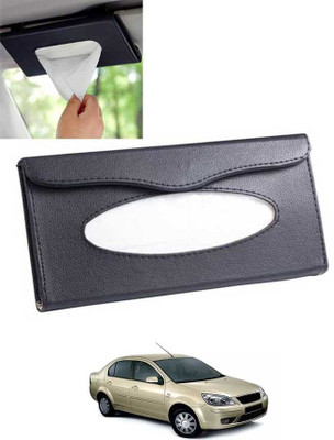 MATIES Multiuse Tissue Box With Waterproof For Car,Home,Office,Washroom,Kitchen Etc 87 Vehicle Tissue Dispenser(Black)