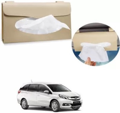 AIRSKY Car Tissue Holder (Beige) for Honda Mobilio Vehicle Tissue Dispenser(Beige)