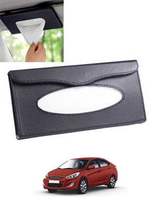 MATIES Multiuse Tissue Box With Waterproof For Car,Home,Office,Washroom,Kitchen Etc 242 Vehicle Tissue Dispenser(Black)
