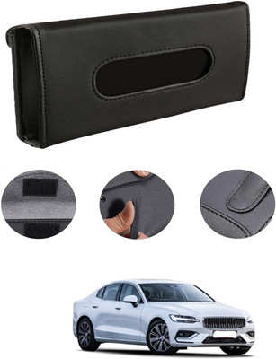 MATIES Rectangle Shape Fancy Design Tissue Dispencer For Car-226 Vehicle Tissue Dispenser(Black)