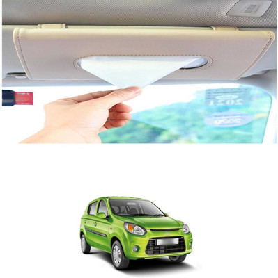 PRTEK Beige Car Tissue Holder Napkin for Sun Visor and Backseat – Universal Fit Q4 Vehicle Tissue Dispenser(Beige)
