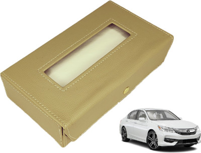 MOCKHE Basic-Beige Tissue Box Leatherette-251 Vehicle Tissue Dispenser(Beige)