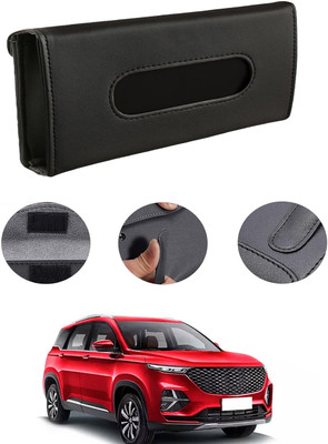 MATIES Rectangle Shape Fancy Design Tissue Dispencer For Car-136 Vehicle Tissue Dispenser(Black)