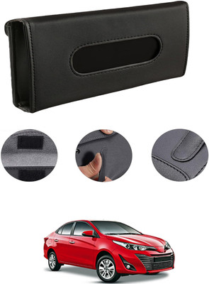 MATIES Rectangle Shape Fancy Design Tissue Dispencer For Car-326 Vehicle Tissue Dispenser(Black)